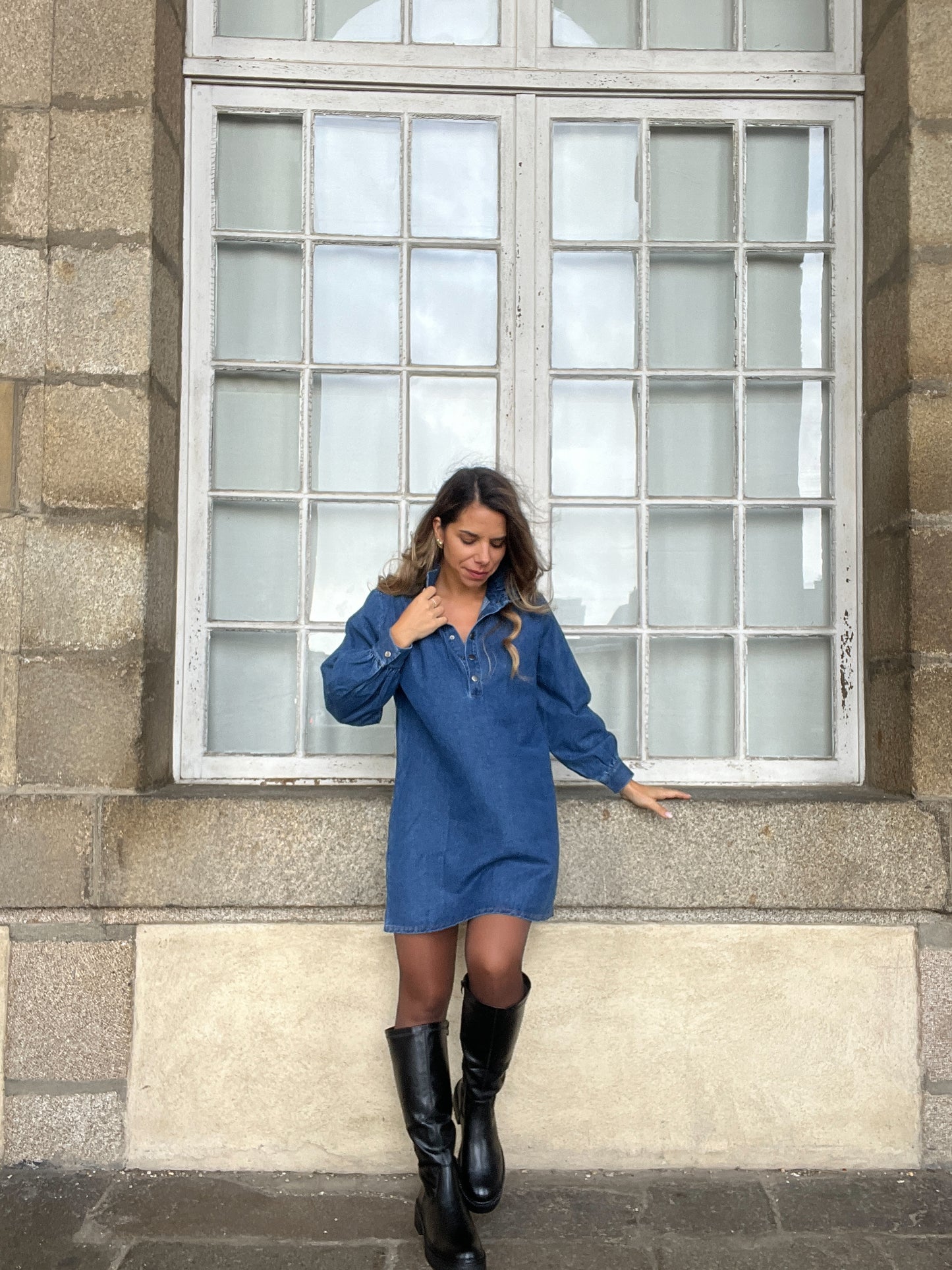 Bottes hautes noires Nora
