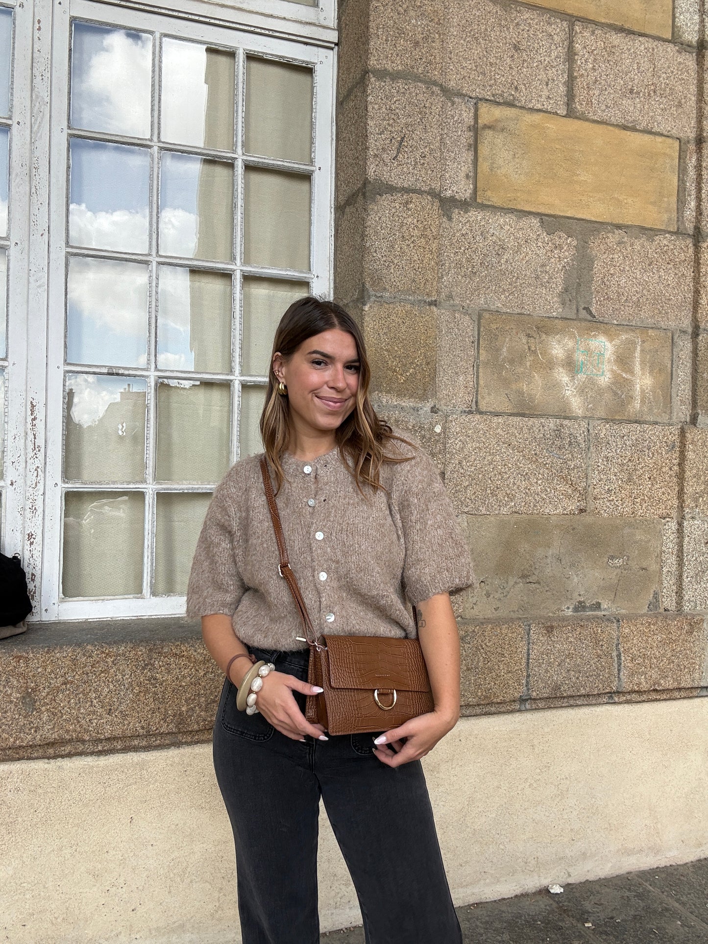 Sac à main en cuir Julia marron