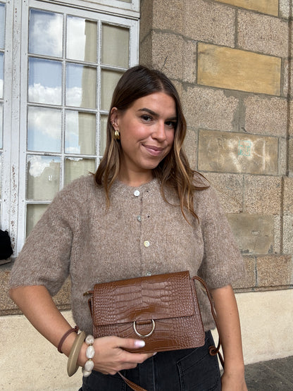 Sac à main en cuir Julia marron