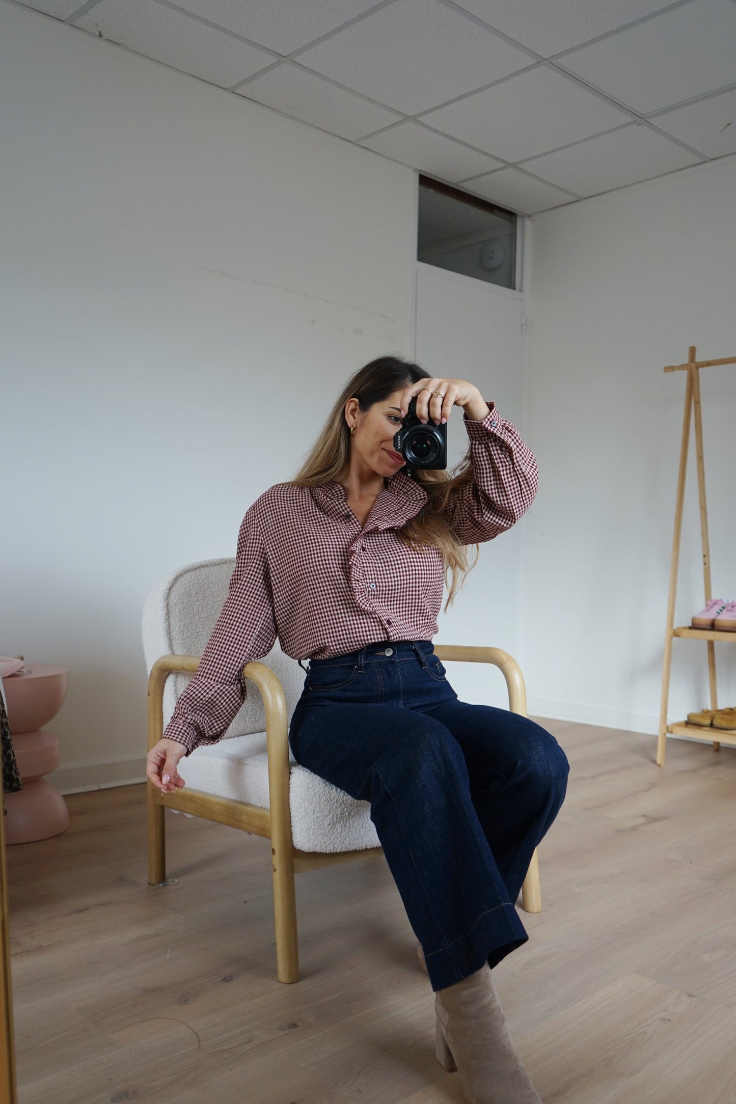 Blouse à carreaux Margaux