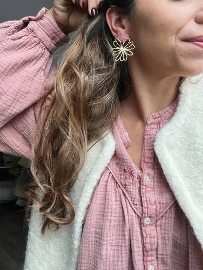 Boucles d'oreille Fleur