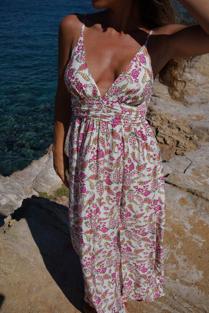 Robe longue fleurie Léandre