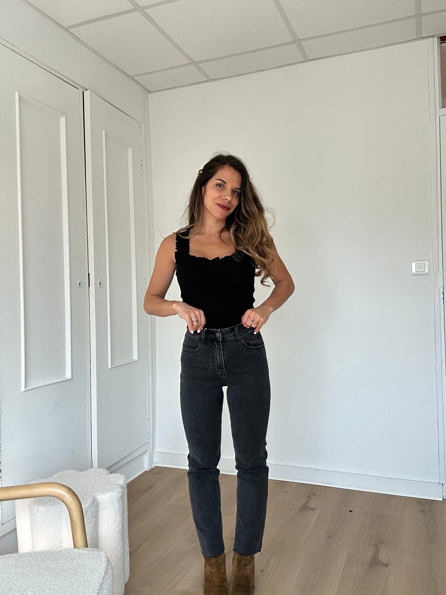 Jean Maryline gris anthracite