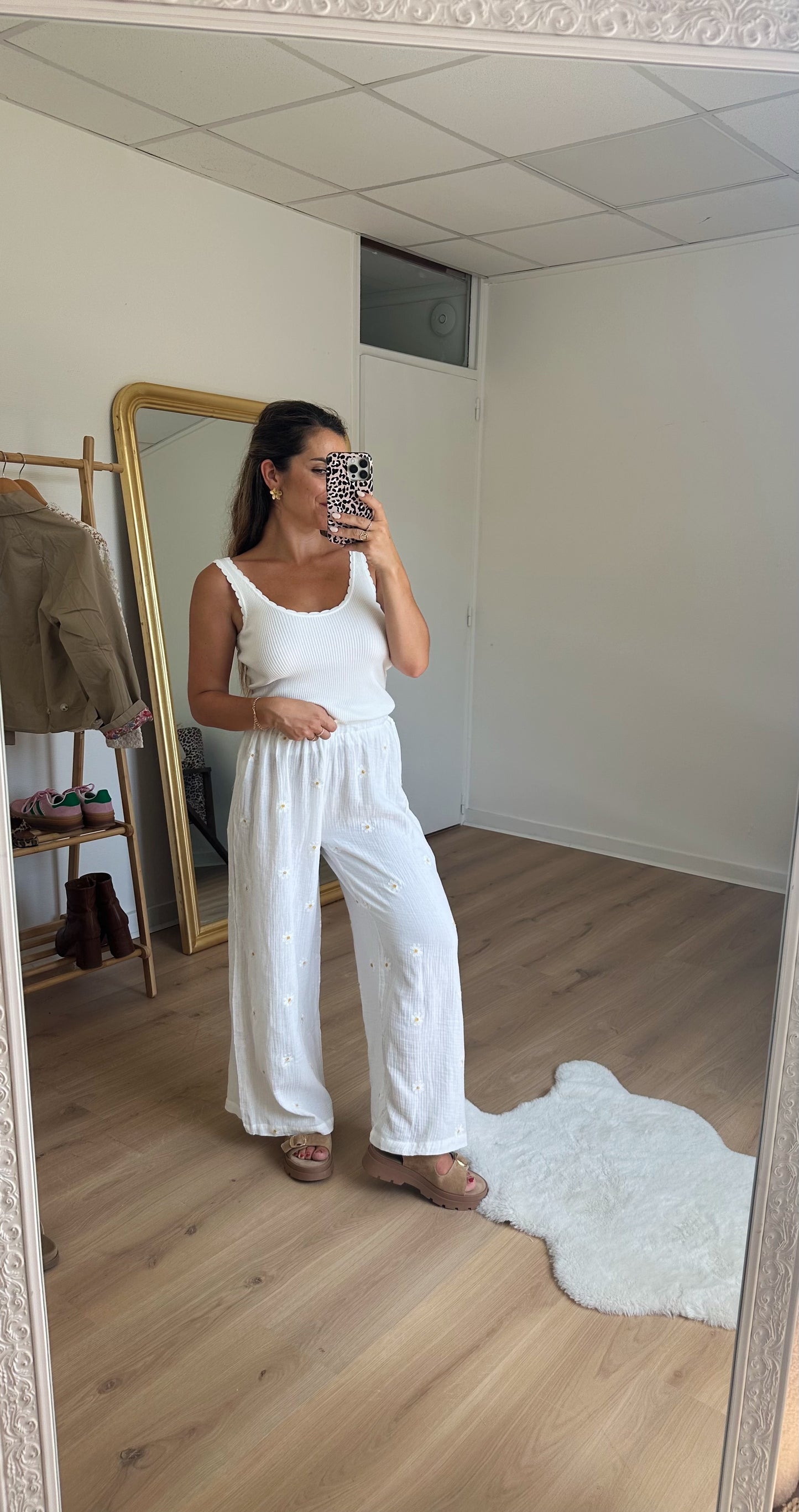 Pantalon fluide marguerite Flora