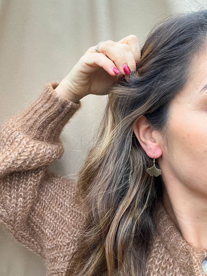 Boucles d'oreille Little Gingko