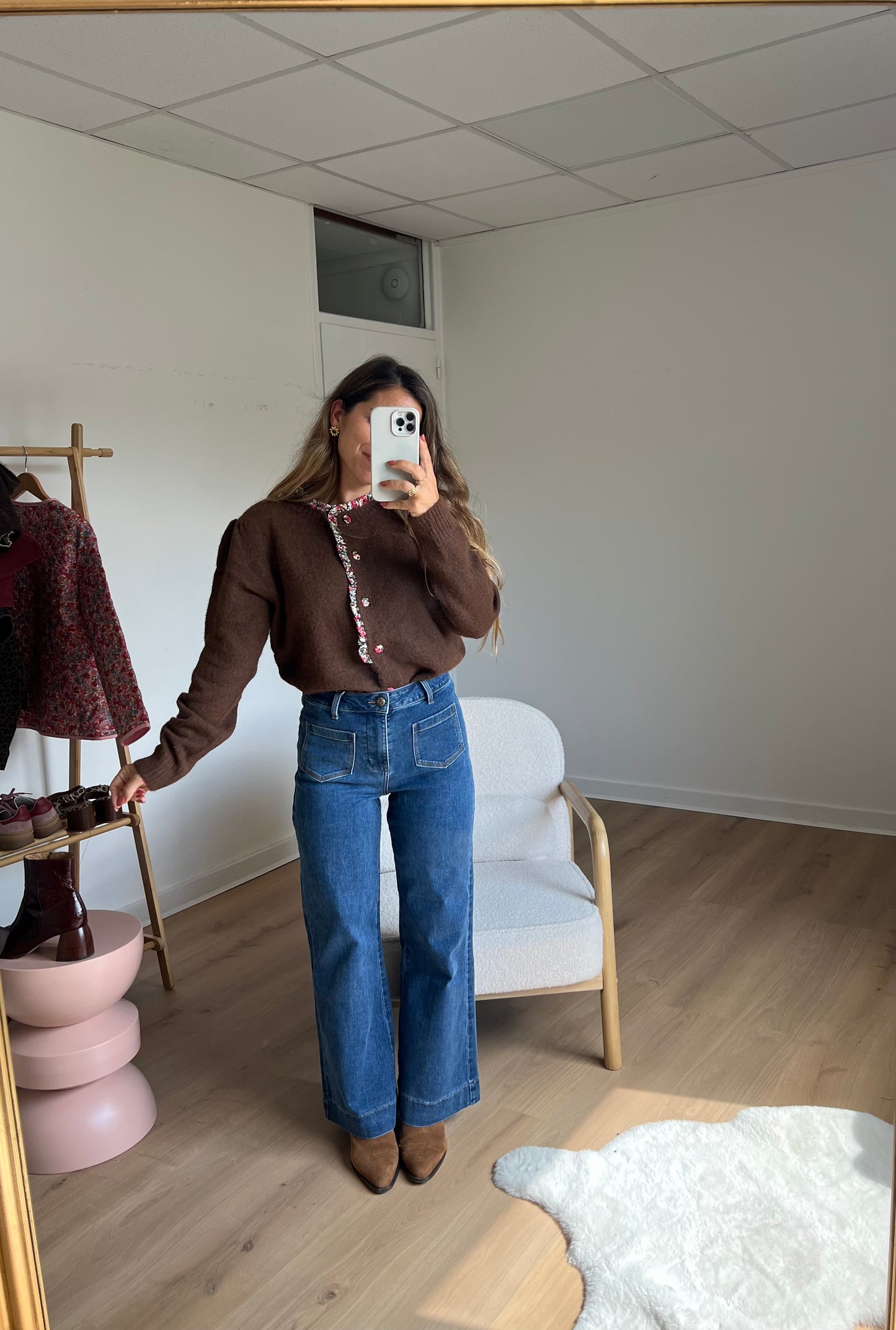 Cardigan Liberty Martha marron