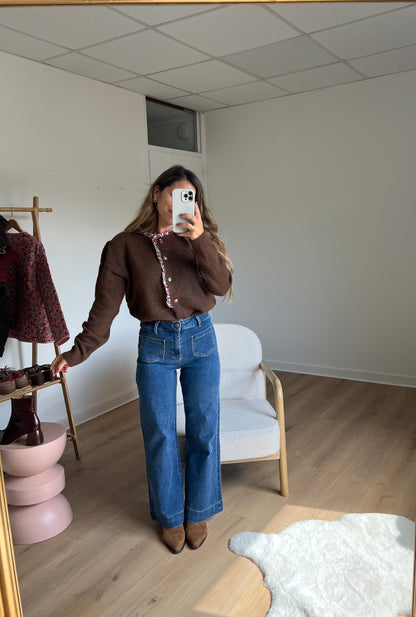 Cardigan Liberty Martha marron