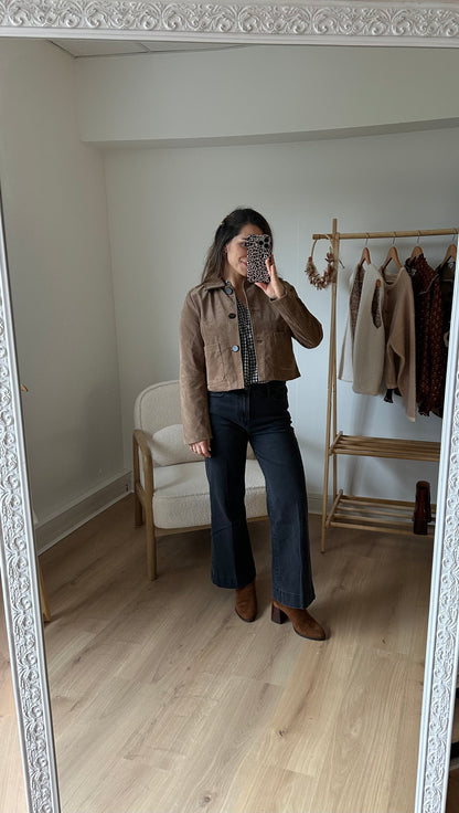 Veste effet daim Aline