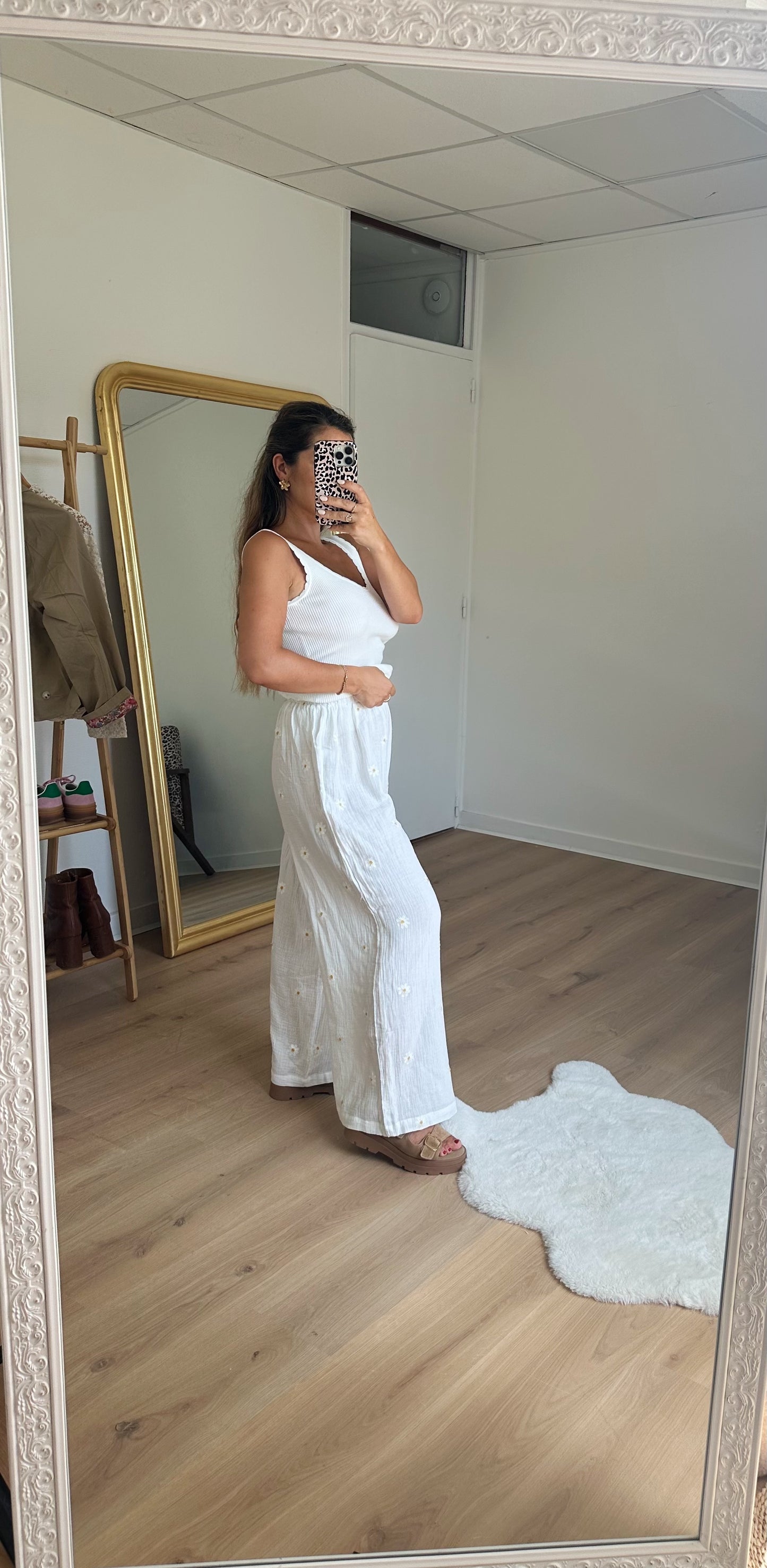 Pantalon fluide marguerite Flora
