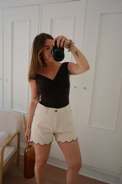 Short en jean Fleur