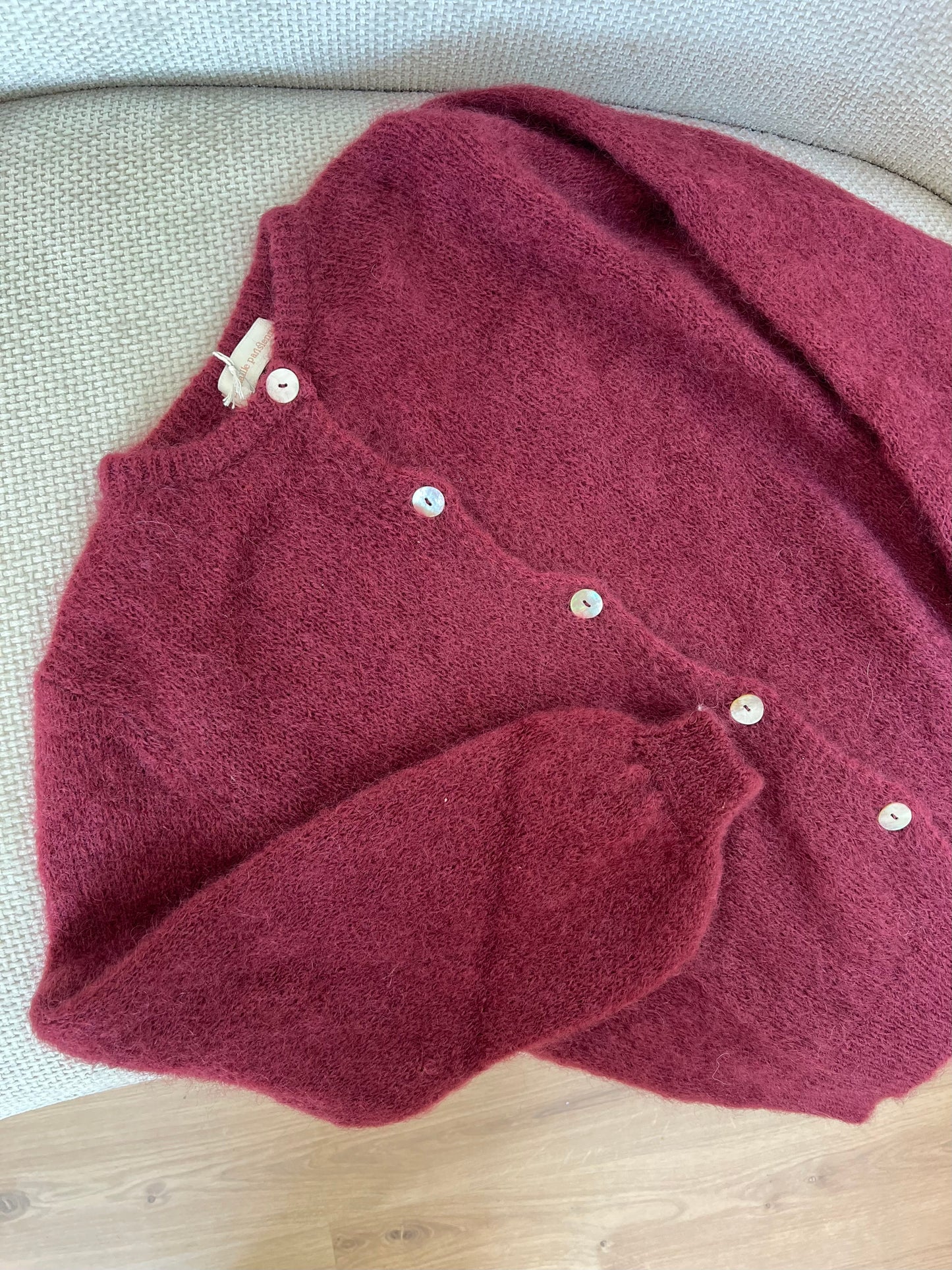 Maille en laine Bianca Bordeaux