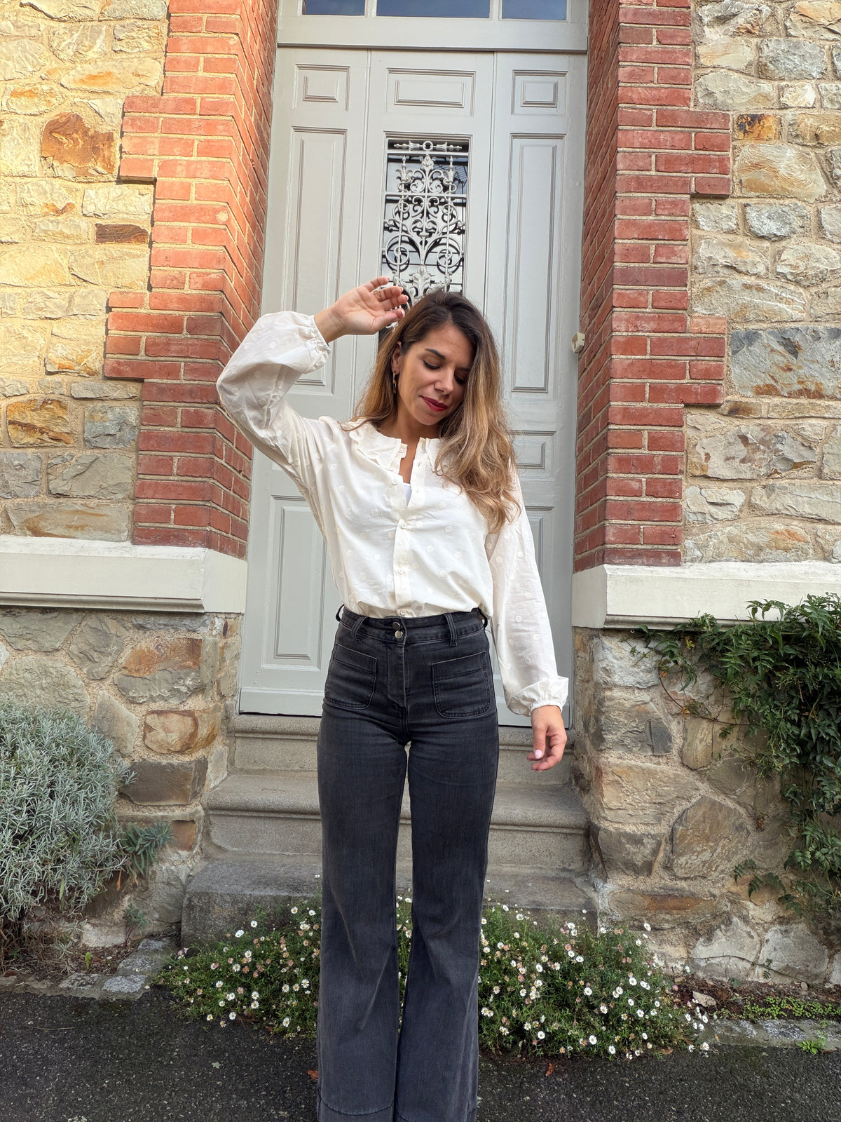Blouse à pois Josie