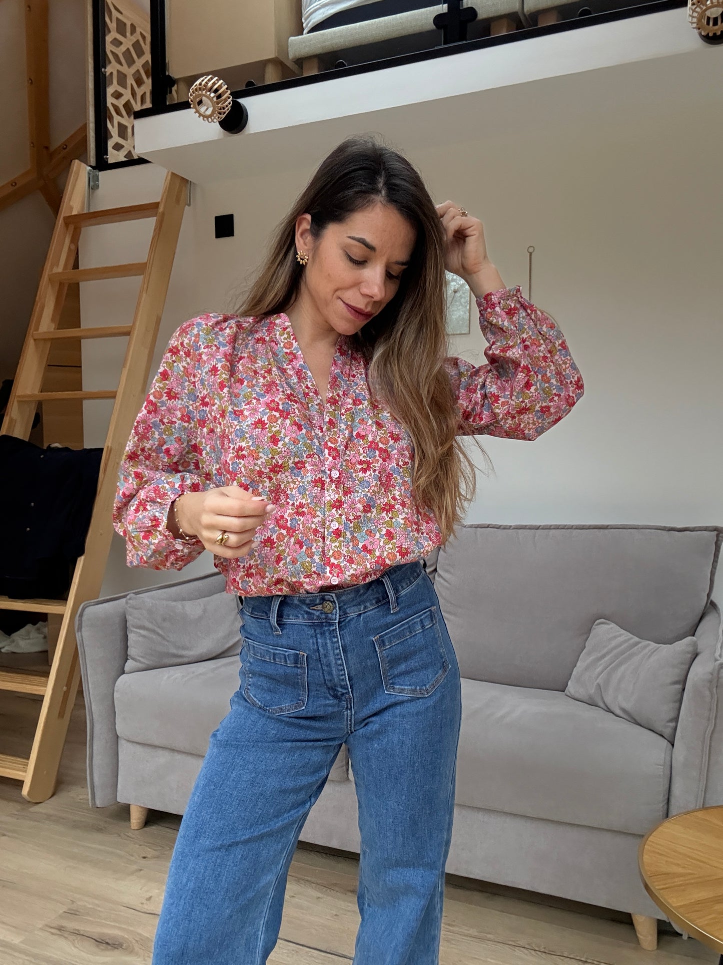 Blouse fleurie Capucine