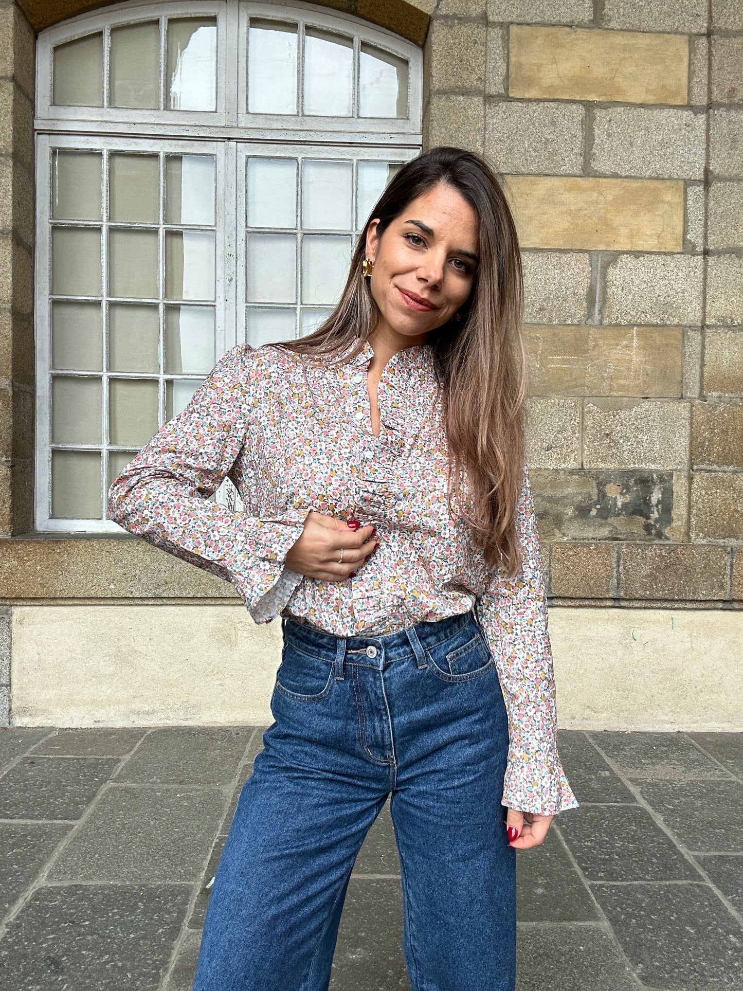 Blouse à fleurs Jeanne