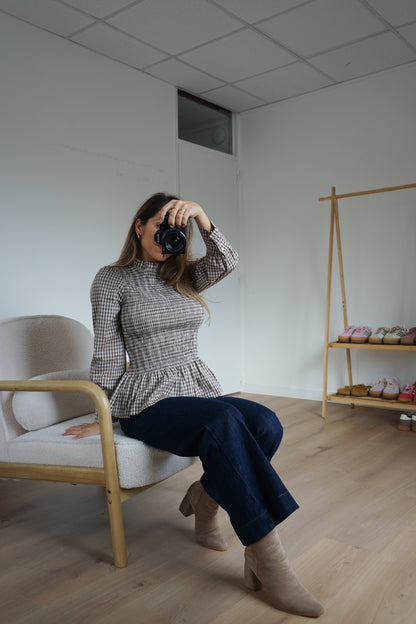 Blouse à carreaux Laura