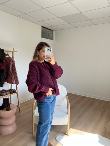Cardigan Bordeaux Irène