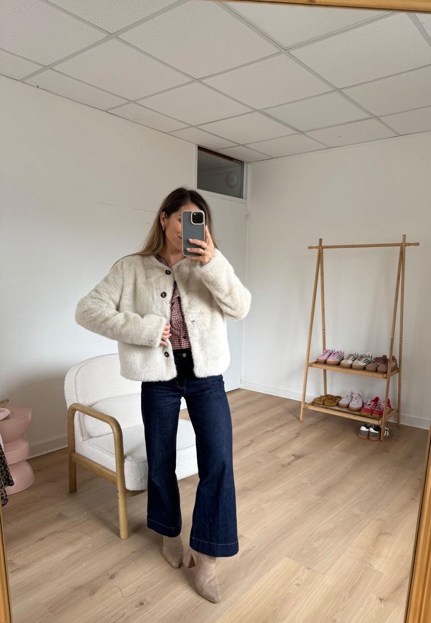 Veste en fausse fourrure Charlotte