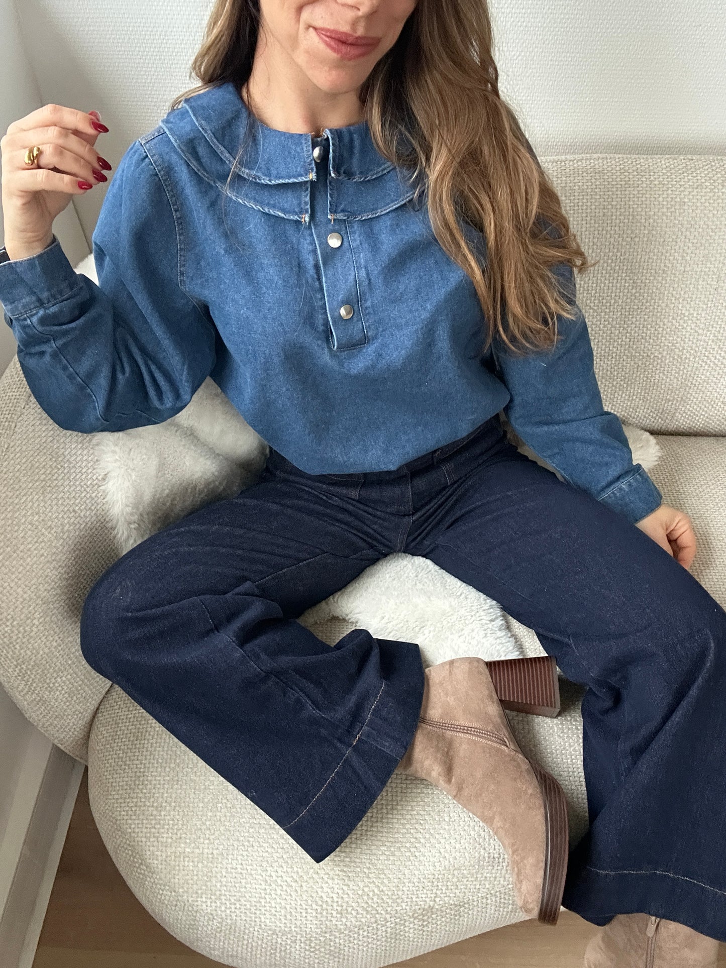 Blouse Lily en denim