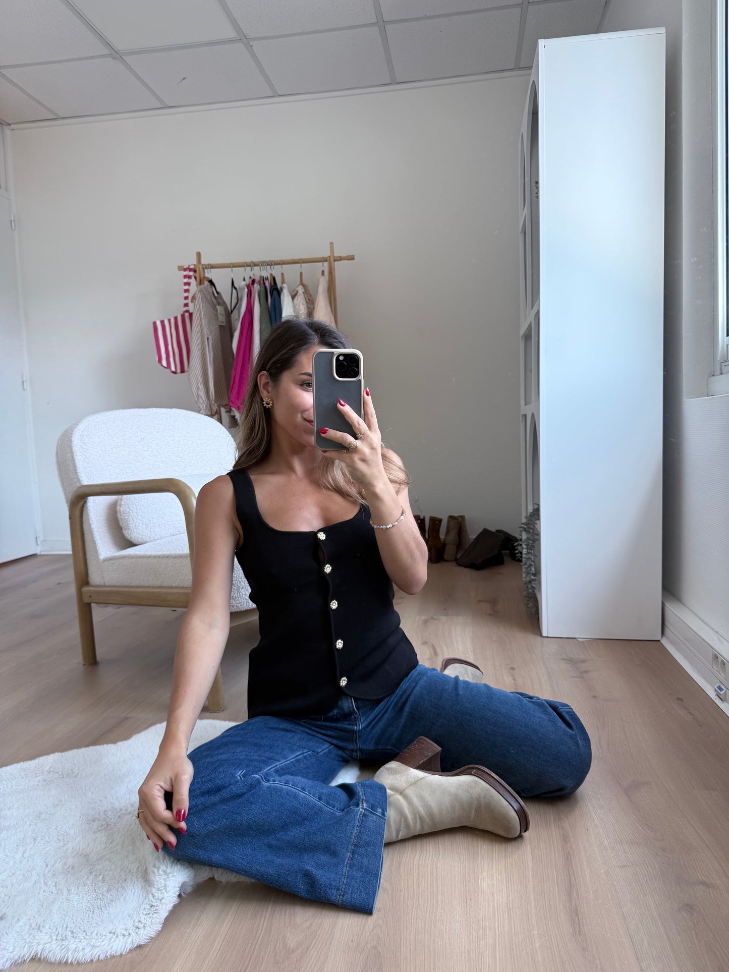 Top Ambre noir