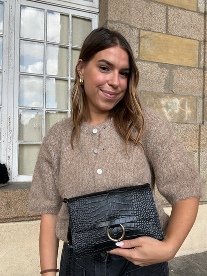 Sac à main en cuir Julia noir