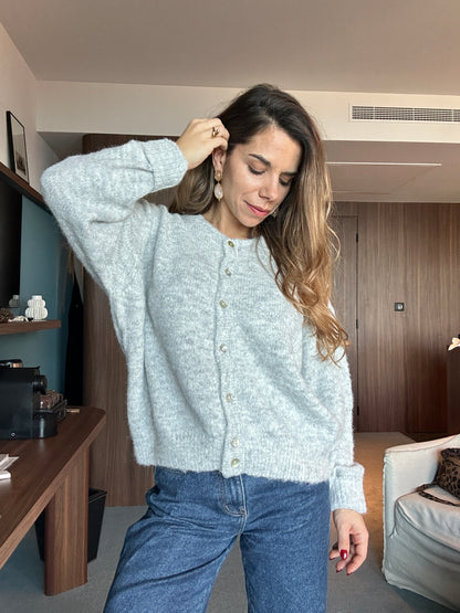 Cardigan Charlie gris clair