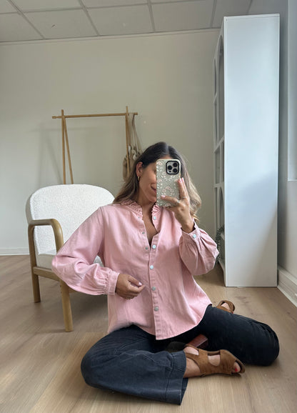 Veste en jean Céleste rose