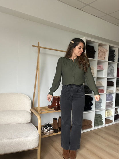 Blouse Catherine kaki