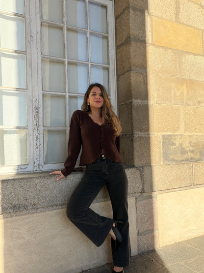 Cardigan Constance chocolat