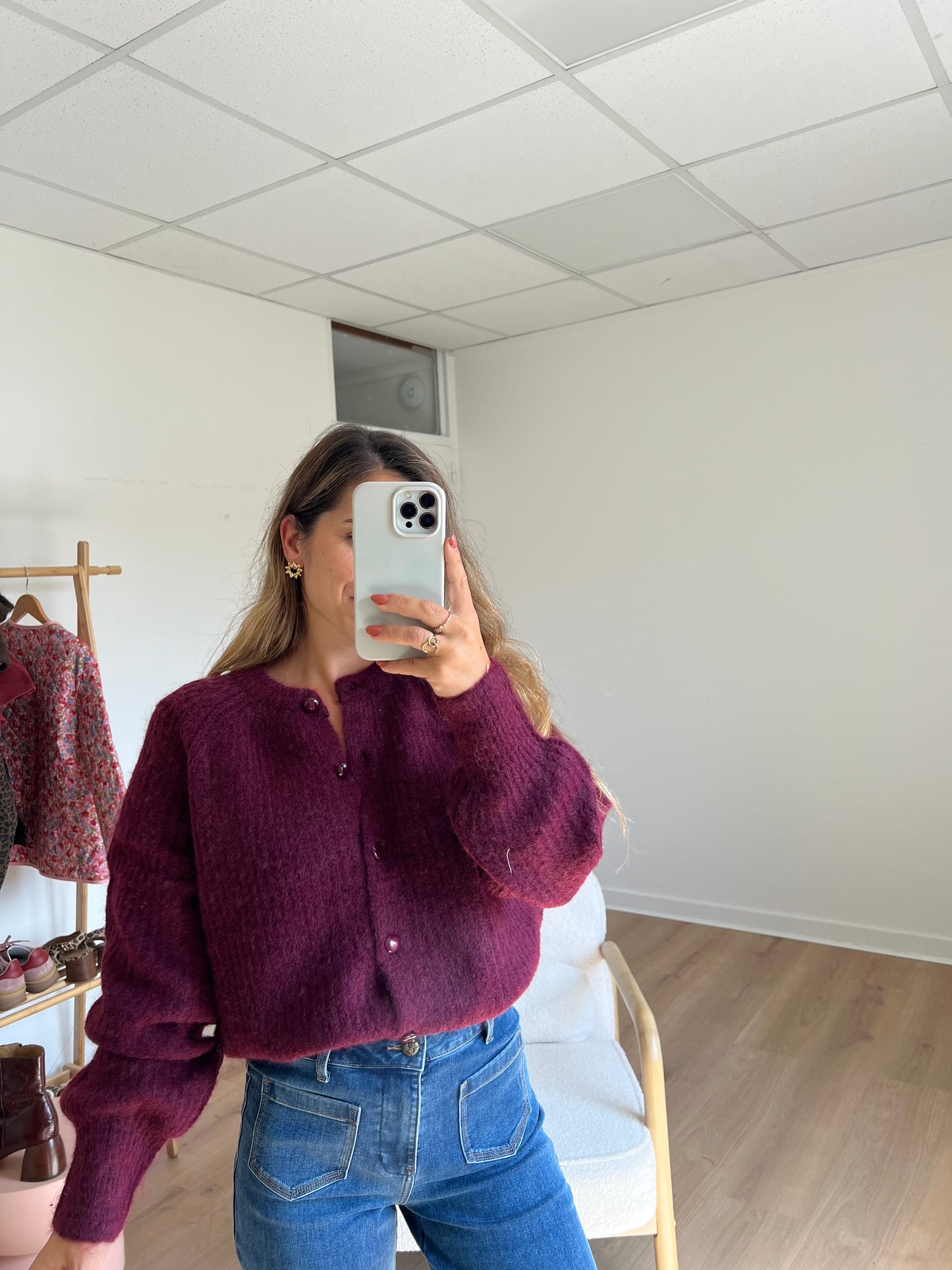 Cardigan Bordeaux Irène