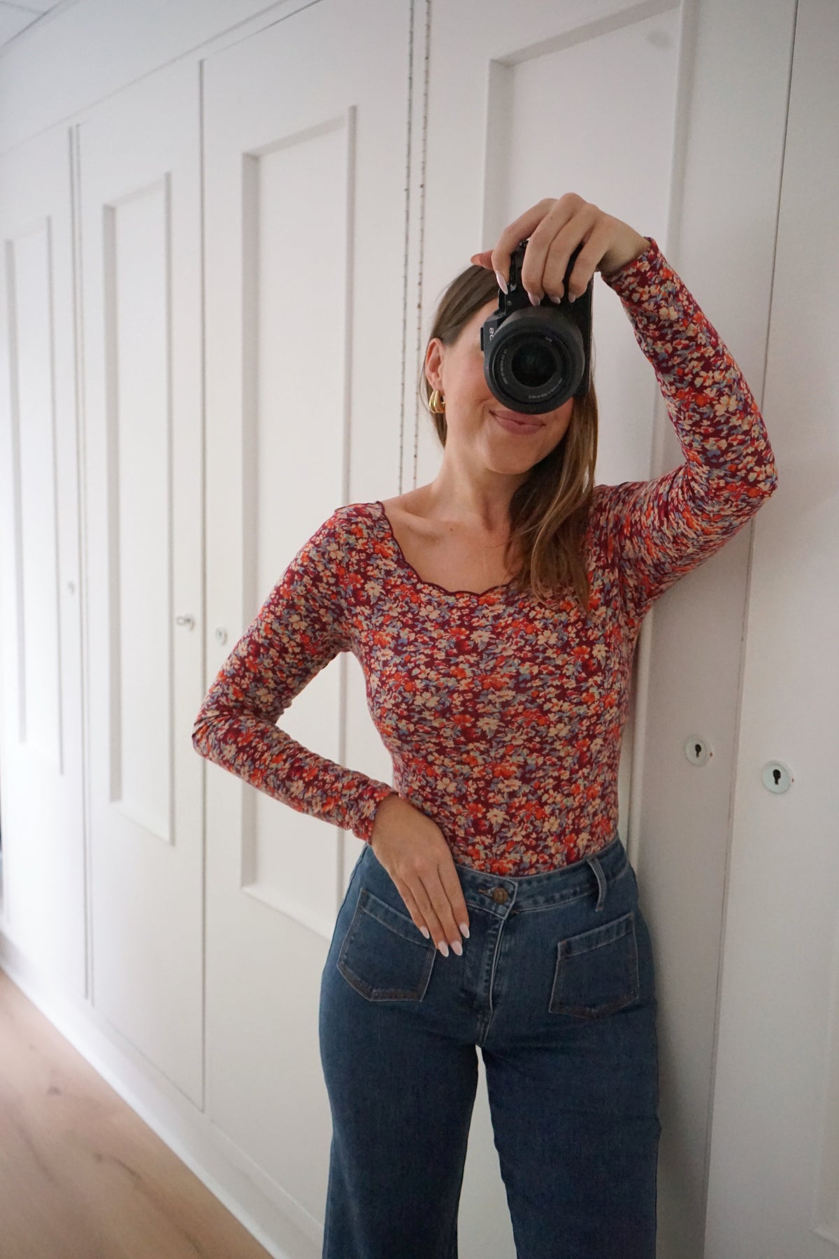 Body Martha fleuri bordeaux