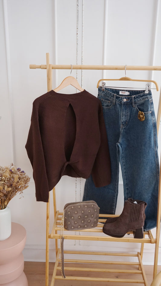 Pull chocolat Thaïs