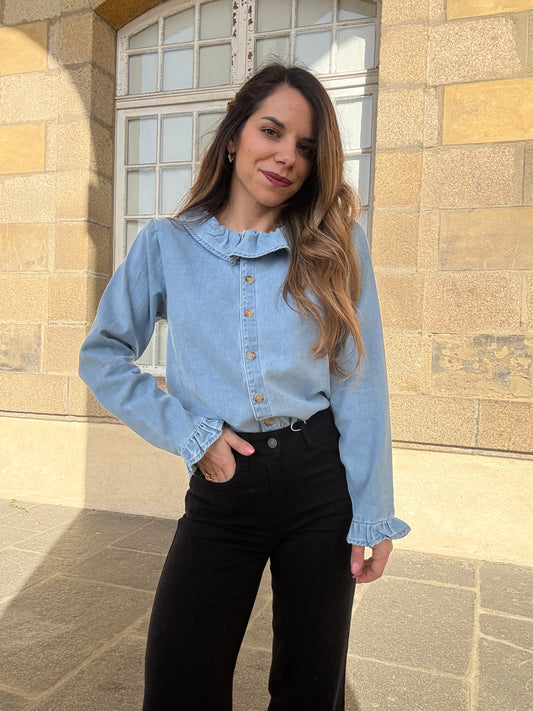 Blouse Pia denim clair