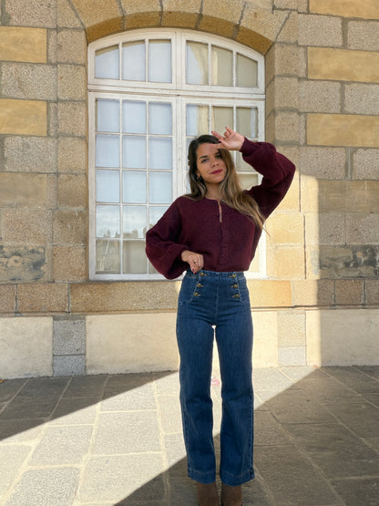Cardigan Lise Bordeaux