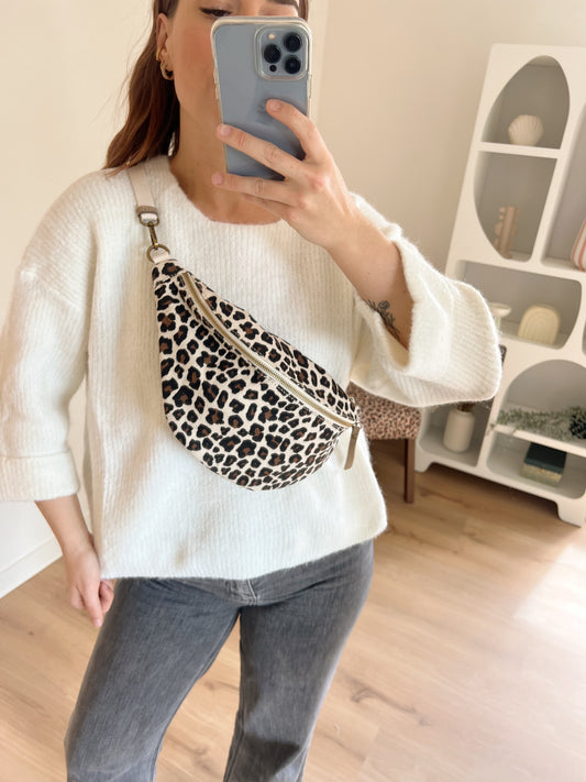 Sac banane léopard