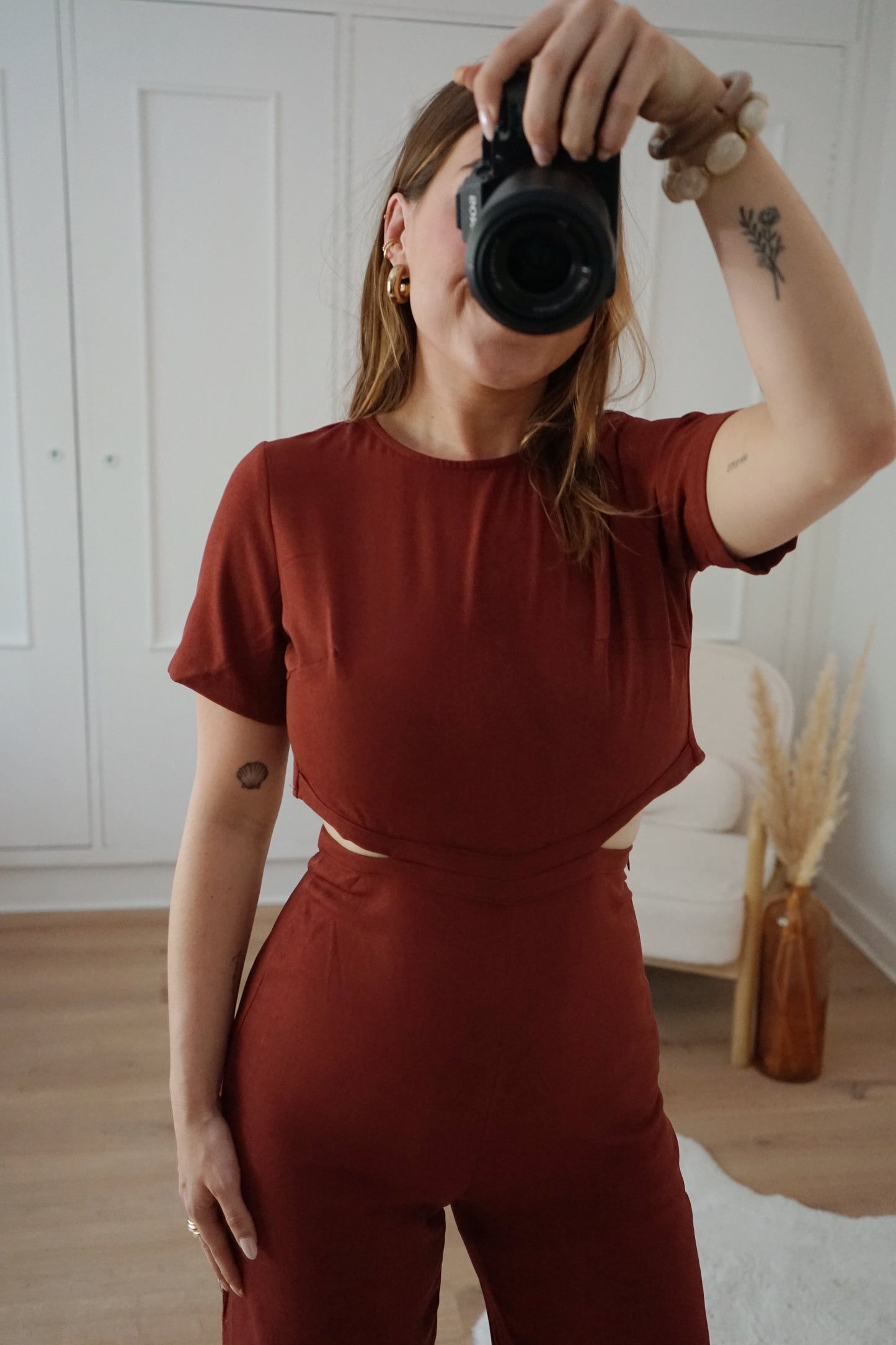 Combinaison Alice terracotta