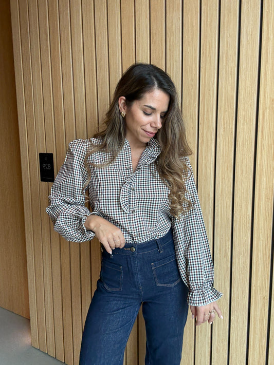 Blouse à carreaux Jeanne