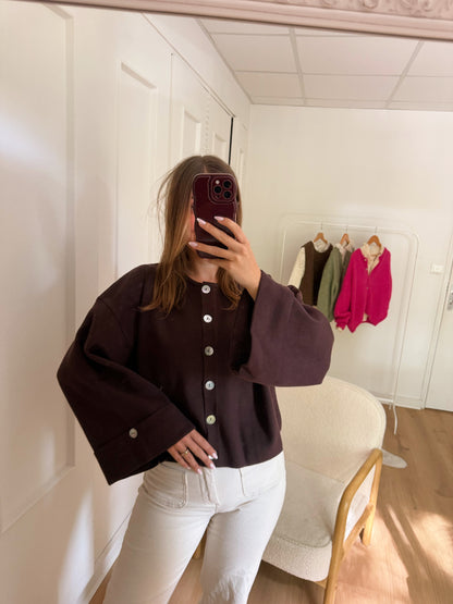 Cardigan Judith chocolat