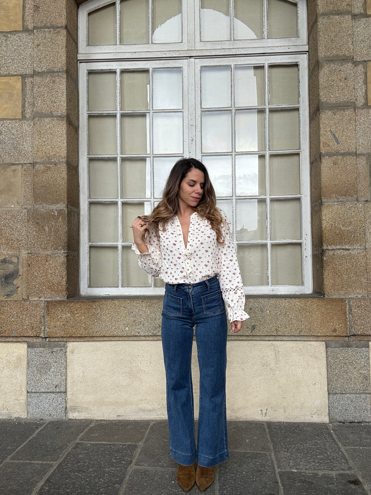 Blouse fleurie Eugenie