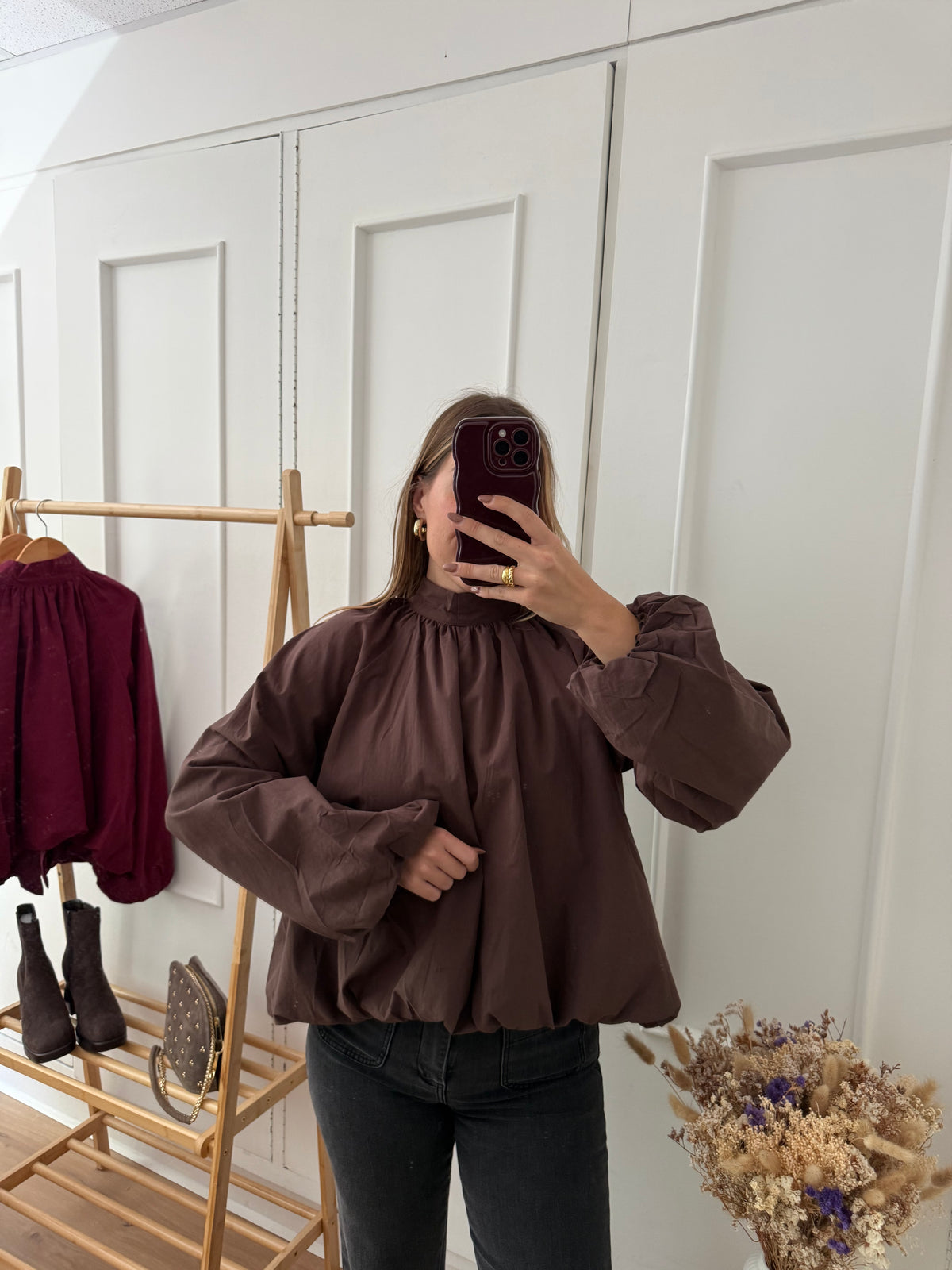 Blouse Mahé chocolat