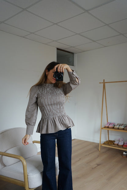 Blouse à carreaux Laura