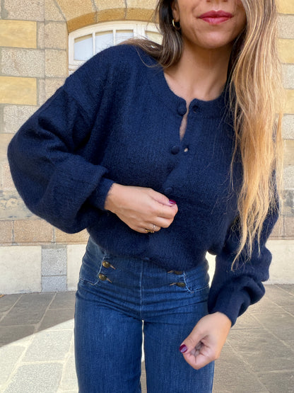 Cardigan Lise bleu marine