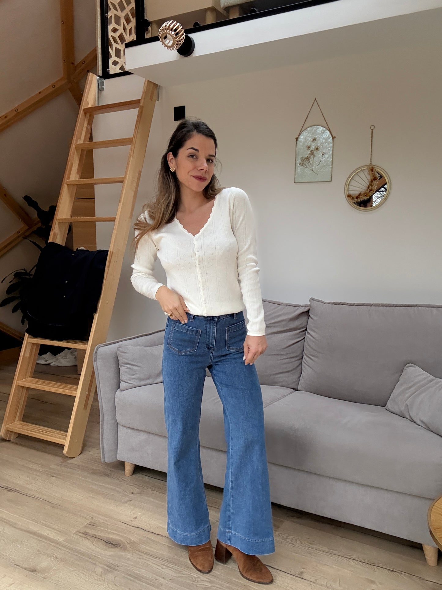 Pull fin en pointelle Coralie