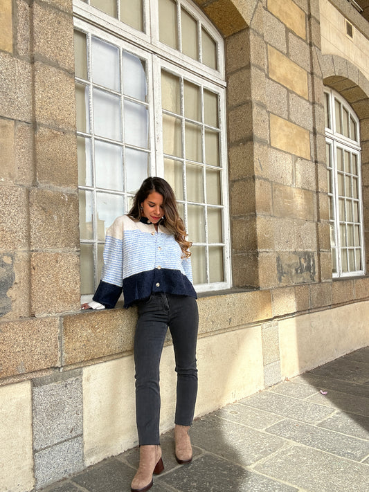 Jean Maryline gris anthracite