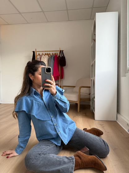 Blouse en denim Agathe