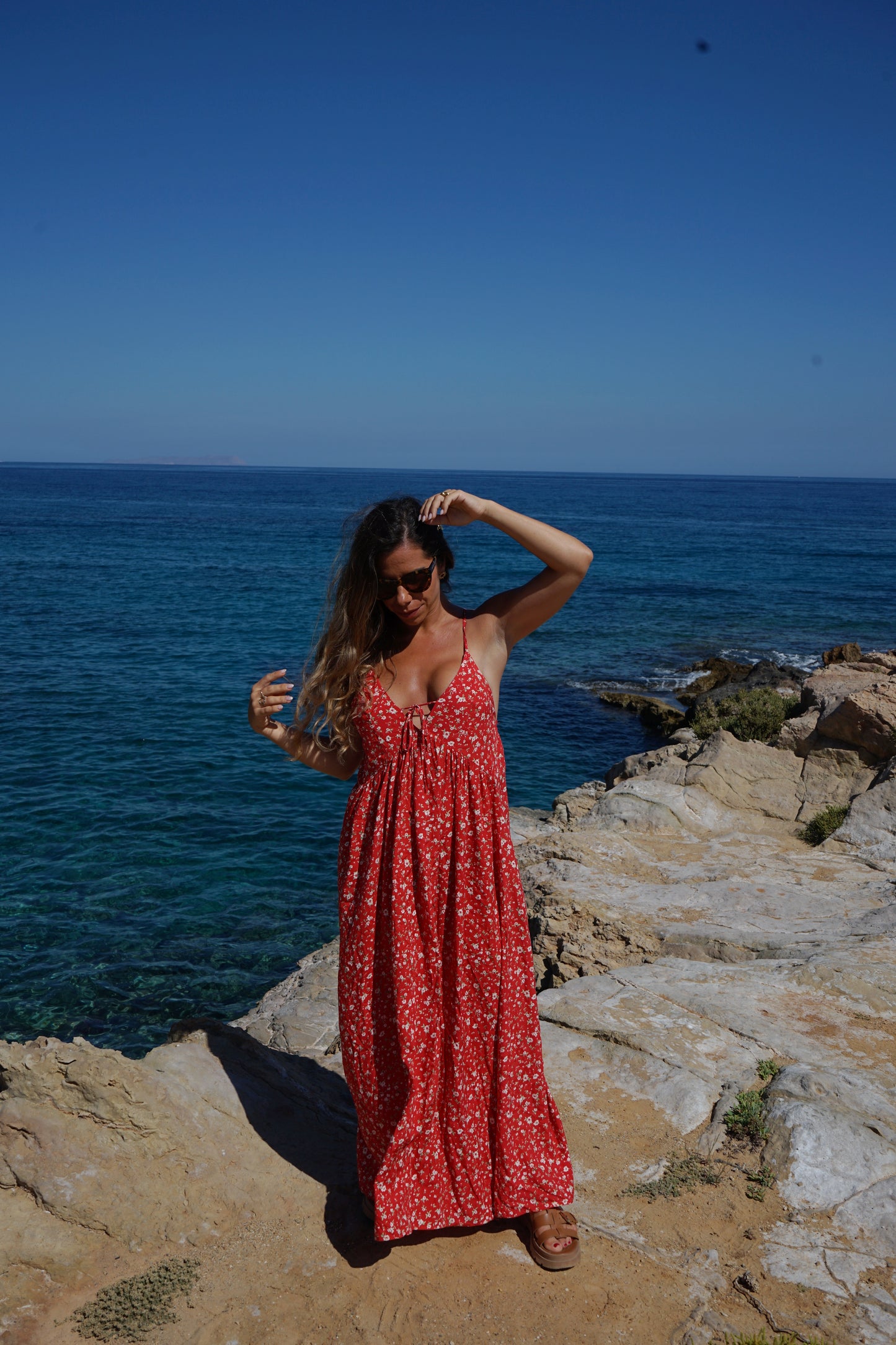 Robe longue fleurie Murcia