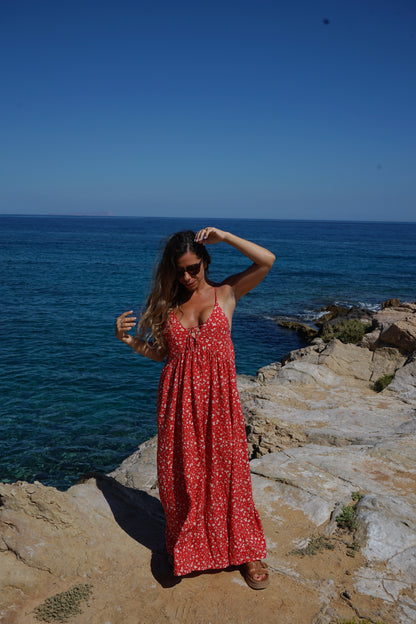 Robe longue fleurie Murcia