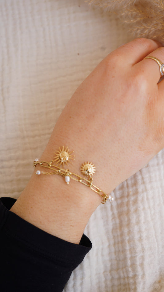 Bracelet chaîne soleil