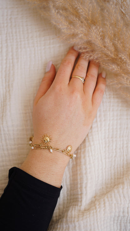 Bracelet chaîne soleil