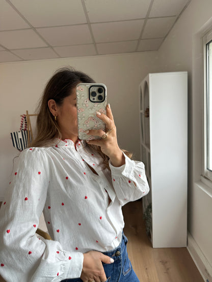 Chemise volants cœur Garance
