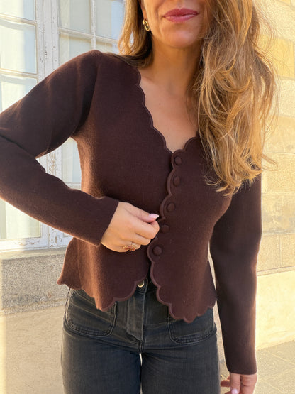 Cardigan Constance chocolat